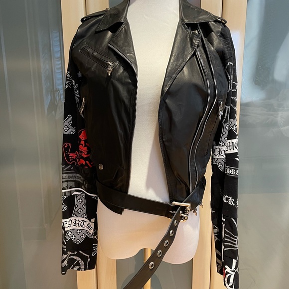 Chrome Hearts Jackets & Blazers - Chrome Hearts Leather Biker Jacket Womens Size S